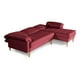 thumbnail image 5 of Sala Modular Reversible Makora Cavalli Con Memory Foam, Color Rojo, Lino Respaldo Reclinable De 3 posiciones., 5 of 10