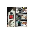 thumbnail image 4 of Interruptor basculante de encendido/apagado de luz roja de 3 piezas con cubierta impermeable 16A/250V CA (DPST), 4 of 5