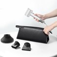 thumbnail image 3 of Estuche de viaje de cuero PU Bolsa de almacenamiento portátil para Dyson Airwrap Styler / Dyson Supersonic secador de pelo, impermeable, antiarañazos, a prueba de polvo, organizador de protección a prueba de golpes, viaje (negro) Dyson  ER, 3 of 5