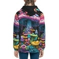 thumbnail image 6 of Kdxio Colorful Mushroom Pattern Kids Boys Girls Zip Up Hoodie 3D Printed Hooded Sweatshirt Hoody Coat with Pocket 7-12 Y-Medium, 6 of 6