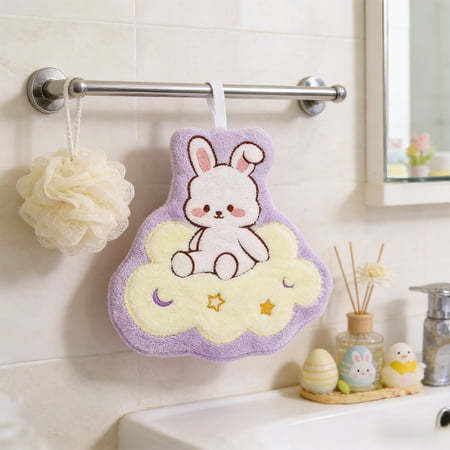 ddioayh Easter Themed Kitchen Towels with High Water Absorption Capacity for Drying Hands Dishes and Plates Decorative Holiday Gift for Home Kitchen Bathroom Use