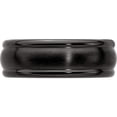 thumbnail image 5 of Titanium Black Ti Triple Domed 8mm Band, 5 of 6
