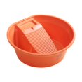 thumbnail image 1 of Lavadero doméstico con tabla de lavar integrada Naranja, 1 of 9