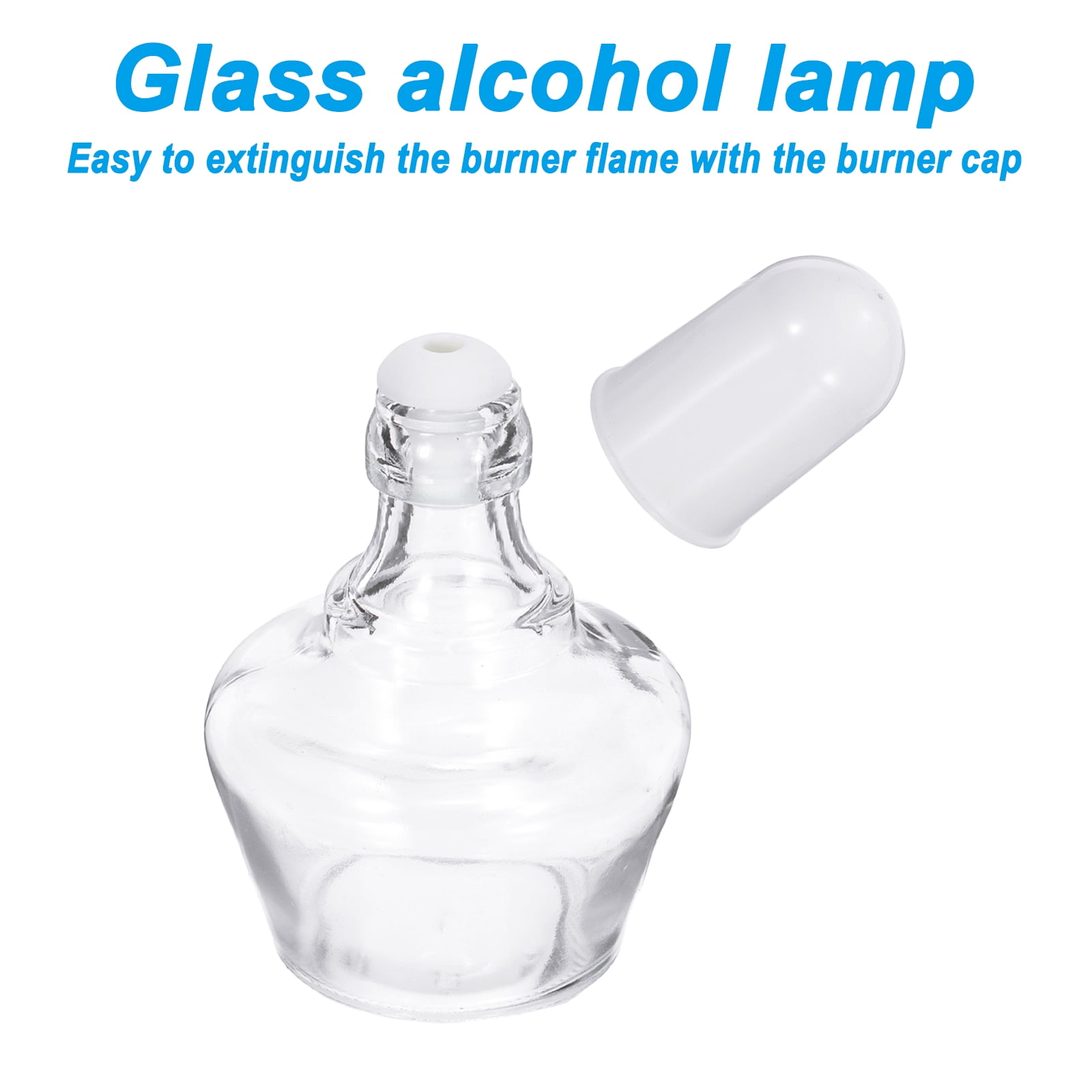 Uxcell Alcohol Burner Lamp, 150ml 2 Pcs Glass Burner Glass Blowing Torch Lamp