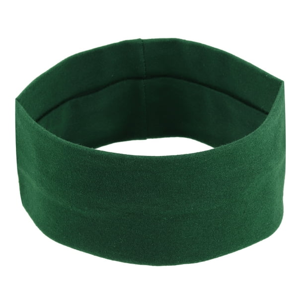 Uds. Diademas, bandas para el sudor, diadema elástica que absorbe la humedad, para deportes, algodón, verde