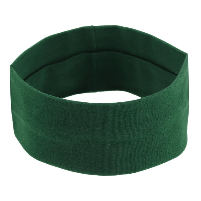 Uds. Diademas, bandas para el sudor, diadema elástica que absorbe la humedad, para deportes, algodón, verde
