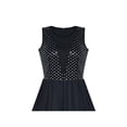 thumbnail image 5 of Women Sleeveless Sequin Sexy Chiffon Black Party Dress XL Years, 5 of 7