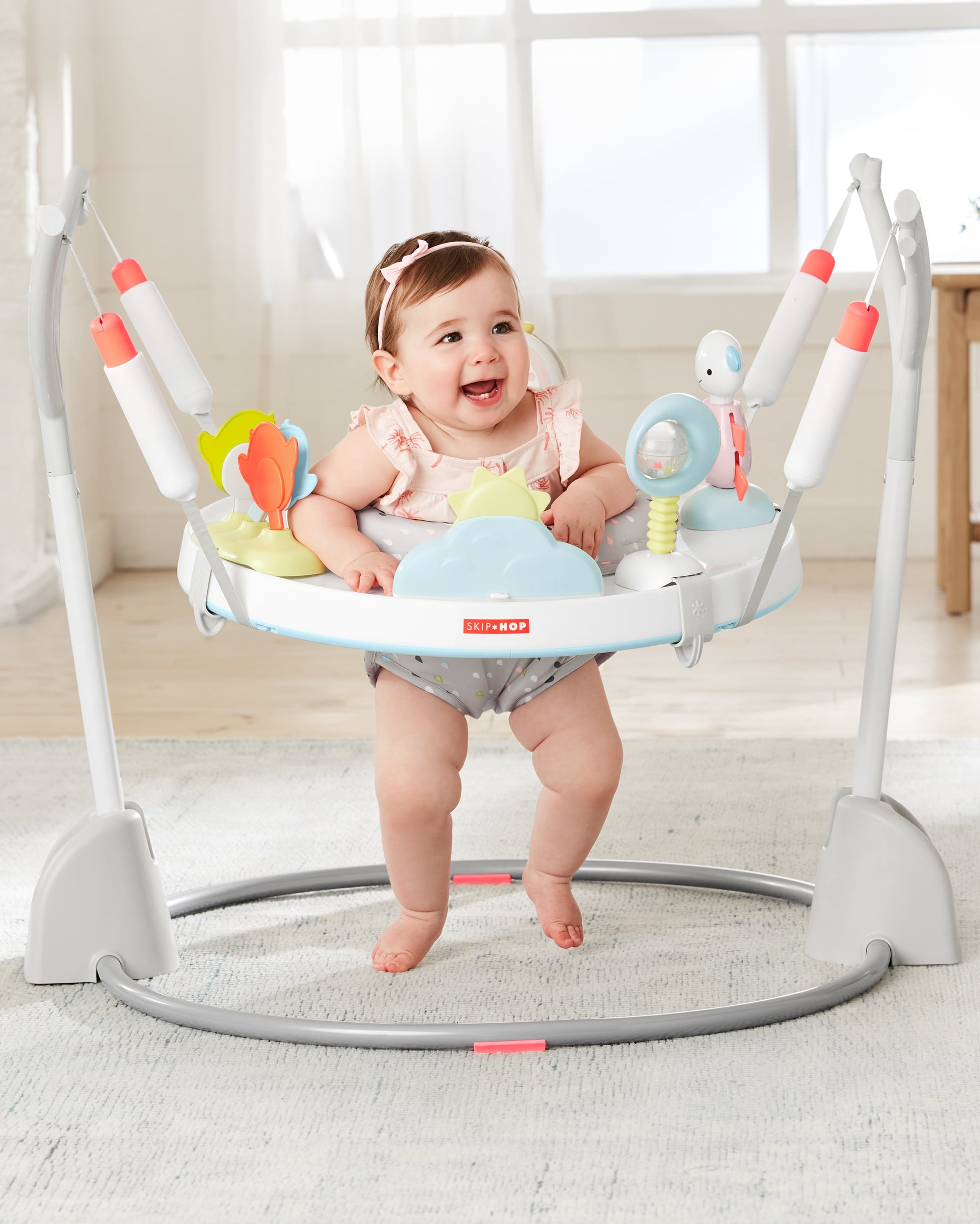 Skip Hop Silver Lining Cloud Baby Jumper for 4m+ with 20+ Developmental Activities