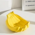 thumbnail image 3 of Cuenco decorativo de cerámica, frutero en forma de plátano, decoración del hogar, mesita de noche, anillo, bandeja de joyería, 3 of 7