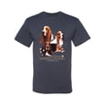 thumbnail image 2 of If It's Not a Bassett Hound Its Just a Dog Gift | Mens Dog Lover Graphic T-Shirt, Vintage Heather Navy, X-Large, 2 of 3