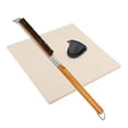 thumbnail image 2 of Rectangular Pizza Stone, Thermal Shock Resistance 12x15in Porous Structure Large Pizza Stone Easy To Clean  For Picnic, 2 of 7