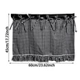 thumbnail image 2 of 23.62" x 17.72" Oven Drawer Cover, Rustic Plaid Oven Skirt, Farmhouse Kitchen Decorative Oven Handle Curtain (Colour as Pictured), 2 of 7