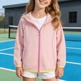thumbnail image 2 of zuwimk Girls Rain Jackets Lightweight Waterproof Hooded Raincoats Windbreakers(8-9 Years,Pink), 2 of 8