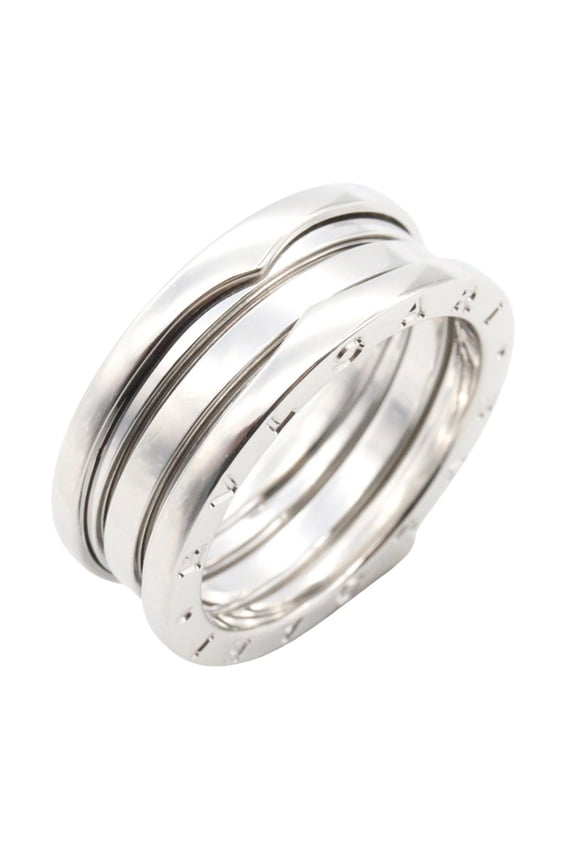 Pre-Owned Bvlgari Bulgari B-zero1 Ring, 3-band ring, 18K White Gold (18KWG), Silver-tone, for...