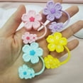 thumbnail image 7 of 1pcs Cartoon Cute Flower Straw Soft Silicone Traw Tips Lids Straw for Cup Accessories Covers I2c9 Dust, 7 of 7