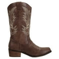 thumbnail image 2 of SheSole Women's Cowboy Boots Wide Calf Female Western Cowgirl Shoes Brown US 8.5, 2 of 10