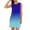 *Blue, variant on VBVC Women's Gradient Sleeveless Mini Dress,Ladies Crew Neck Side Slit T-Shirt Dress,Summer Party Tank Dress For Women,Blue,S-2XL