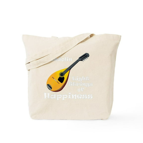 CafePress - Mandolin (Black) Tote Bag - Unisex Canvas Tote Bag, Beige, 1-Piece