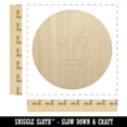 thumbnail image 2 of Neutral Face Emoticon Wood Shape Unfinished Piece Cutout Craft DIY Projects - 6.25 Inch Size - 1/8 Inch Thick, 2 of 7