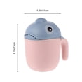 thumbnail image 2 of Taza de enjuague para baño de bebé Allinless 2 piezas color Azul y rosa, 2 of 3