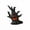 B, variant on XHKUYI Halloween Tree Stump Ghost Figurines 2 inch, Spooky Halloween Resin Tree Ghost Statue Ornament, for Porch Patio Backyard Yard Home Shelf Decor Accent