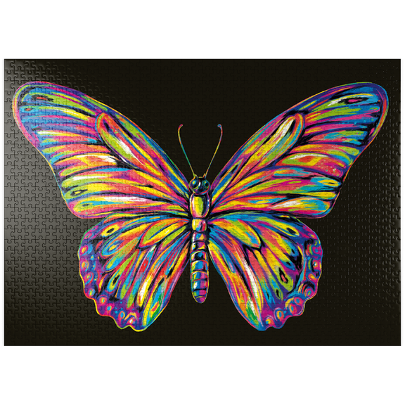 MyPuzzle - Colorful Butterfly - Premium 1000 Piece Jigsaw Puzzle for Adults