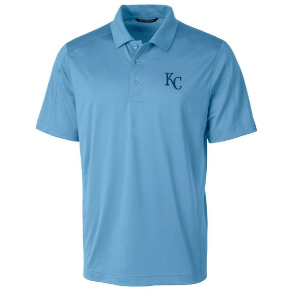 Men's Cutter & Buck Light Blue Kansas City Royals Big & Tall Prospect Textured Stretch Polo