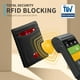 thumbnail image 5 of Cartera RUNBOX de piel delgada, plegable, con bloqueo RFID con 2 identificaciones para hombre, 5 of 5