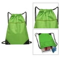 thumbnail image 3 of Travel Nylon Drawstring Bag Sack Beach Gym Backpack gym bag sack pack Shoes Bags Light Green, 3 of 9