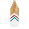 thumbnail image 5 of DecMode White Wood Novelty Canoe Oar Paddle Wall Decor with Arrow and Stripe Patterns, 5 of 9