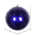 thumbnail image 2 of Vickerman MT194766D Rideau Ornement 6 Po. Paillettes Bonbon Violet - 3 par Sac, 2 of 3