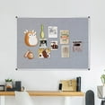 thumbnail image 6 of Large Fabric Bulletin Board/Foldable Notice Board Felt Gray, 60 X 48 Inches, Silver Aluminium Frame, 6 of 6