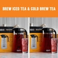 thumbnail image 3 of Tiesta Tea - Loose Leaf Iced Tea Pitcher, BPA-Free Tritan Plastic, Includes Multipurpose Nylon Mesh Infuser, Brew Hot & Cold, Leak-Proof Twist-On Lid, Dishwasher Safe, 1/2 Gallon Capacity, 3 of 7