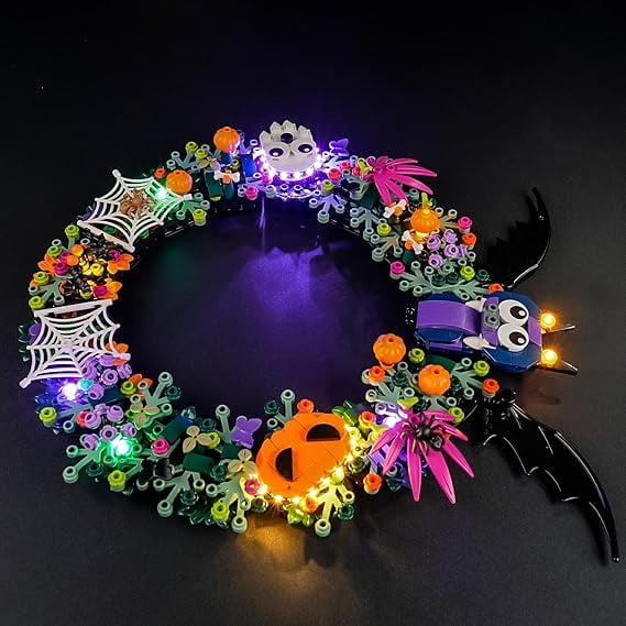LED Light for Lego-40825 Halloween Wreath Building Blocks Model (Building Set NOT Included)