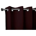 thumbnail image 2 of 120" Tall Grommet Blackout Solid Poplin 56" Wide Curtain - Burgundy, 2 of 2