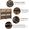 thumbnail image 2 of Vabches Shoe Storage Cabinet with 4 Flip Drawers & 2 Drawes for Entryway, Freestanding Narrow Shoe Rack Organizer for Hallway, Closet, 2 of 9