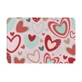 thumbnail image 7 of DouZhe Doormat Non-Slip Washable Floor Mat, Indoor Area Rug Multicolored Hearts Pink Pattern Carpet, 24x16 inches, 7 of 7