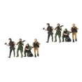 thumbnail image 3 of WORGEOUS 8 pcs  Mini Model Soldier Warriors Figures Plastic Mini Soldier Model Miniature Figure Miniature Soldier Model Small Ornaments, 3 of 8