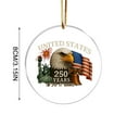 thumbnail image 2 of 1-Pack US 250th Anniversary Ornament, 250 Years of The United States Anniversary 2026 Patriotic Decorations for Christmas Tree Decor, Collectible Keepsake Gift for Patriots & History Lovers(#B), 2 of 5