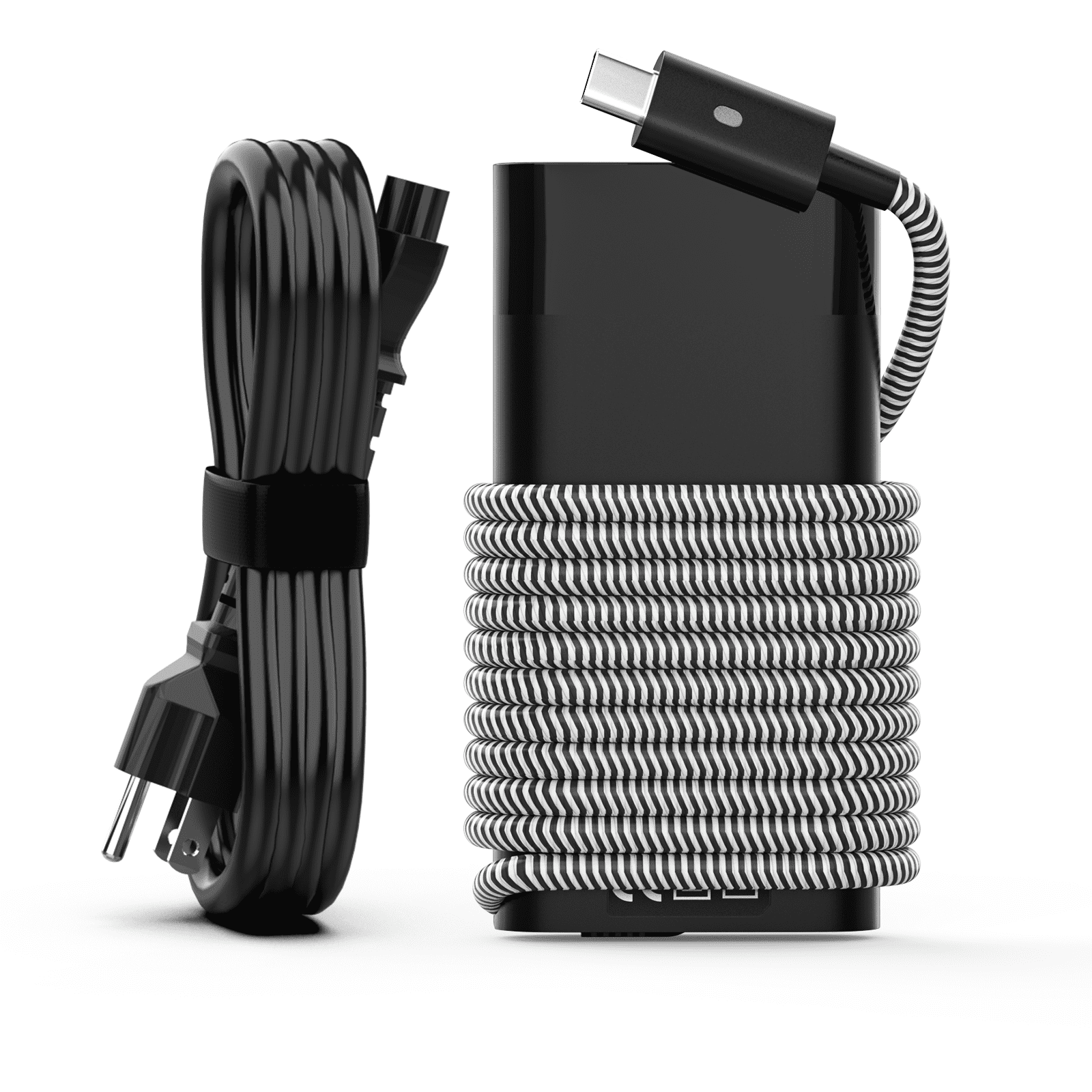 Dell, Laptop Charger, 65W USB-C, AC Adapter with Power Cord, Black