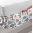 thumbnail image 2 of Nursery Bed Skirt, Pastel Cartoon of Crocodile and Elephant Balloons Jungle Party Animals Print, Elastic Bedskirt Dust Ruffle Wrap Around for Bedding Decor, 4 Sizes, Multicolor, by Ambesonne, 2 of 2