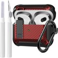 thumbnail image 1 of SUTENGDA Airpods Pro 2nd/1st Generation Shockproof Earbud Case with Lock & Cleaning Kit  Black, 1 of 8