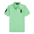 thumbnail image 1 of Short Sleeve Polo Shirt Men's Loose Plus Size Lapel Solid Color Cotton Embroidered Shirt, 1 of 3
