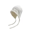 thumbnail image 2 of RXIRUCGD Womens Solid Color Plush Headband Ear Protection Lace Up Hat( White, Size:M ), 2 of 5