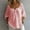 Pink, variant on Cotton Blend Tops for Women Peasant Blouses V Neck Traditional Mexican Shirts Womens 3/4 Sleeve Button Down Shirts Crew Neck Shirt Mexican Blouses for Women Button Down Dress Shirts Blue M