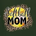 thumbnail image 2 of Softball Mom Animal Print Girl Sports Mens Long Sleeve Shirt, Forest Green, Medium, 2 of 4