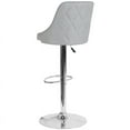 thumbnail image 4 of Light Gray Fabric Adjustable Height Barstool, 4 of 6