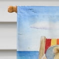 thumbnail image 3 of Summer Teddy Bear and Cat on Beach Flag Canvas House Size, 3 of 4