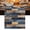Multicolor, variant on Navy Blue Brown Wood Table Runner 72 Inches Long, Farmhouse Vintage Wooden Kitchen Coffee Dining Table Decoration for Home Party Birthday Wedding Home Decor 18x72 Inches