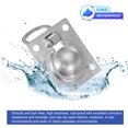 thumbnail image 4 of Uxcell Flush Pull Ring Handles,316 Stainless Steel Square Recessed Door Pull Hidden Boat Hatch Latch with Screws Silver, 4 of 7